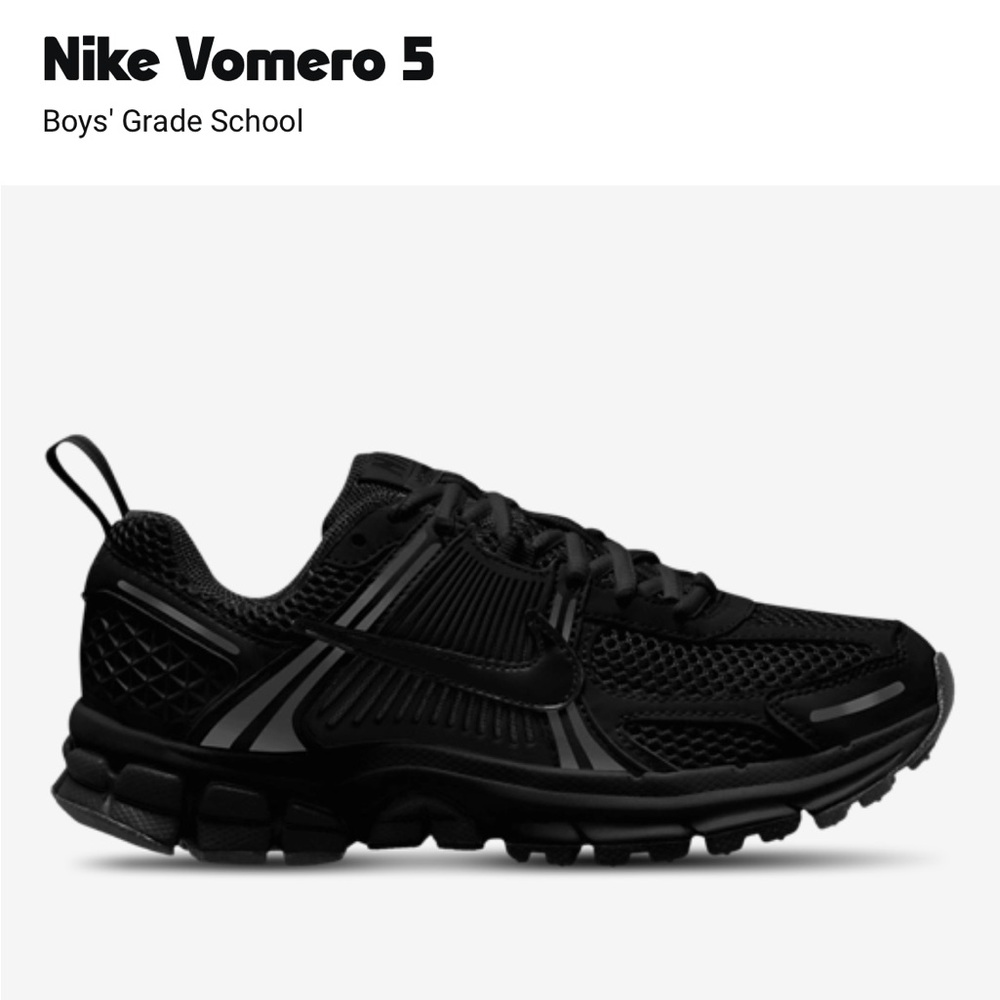 Nike Vomero 5 Kids Black Sneakers